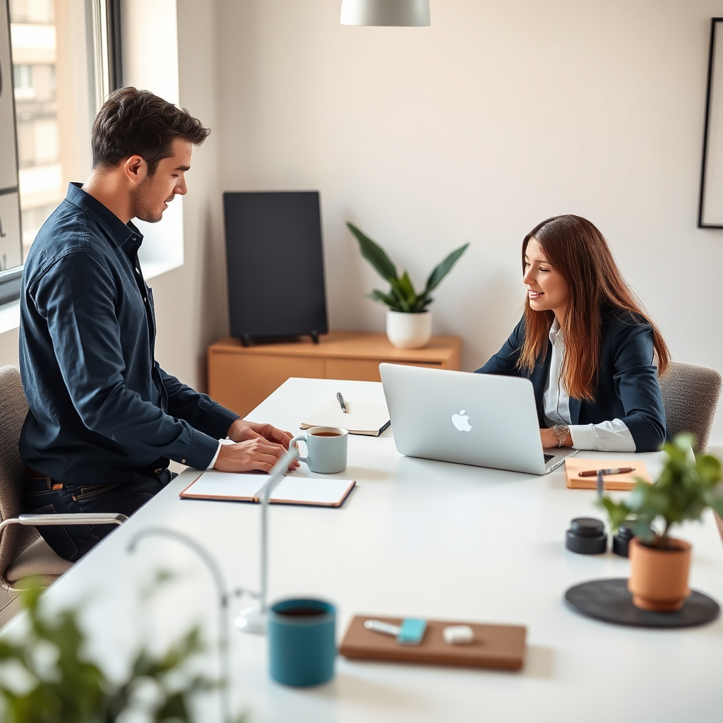 Advanced Visual Technologies team working at a modern desk setup